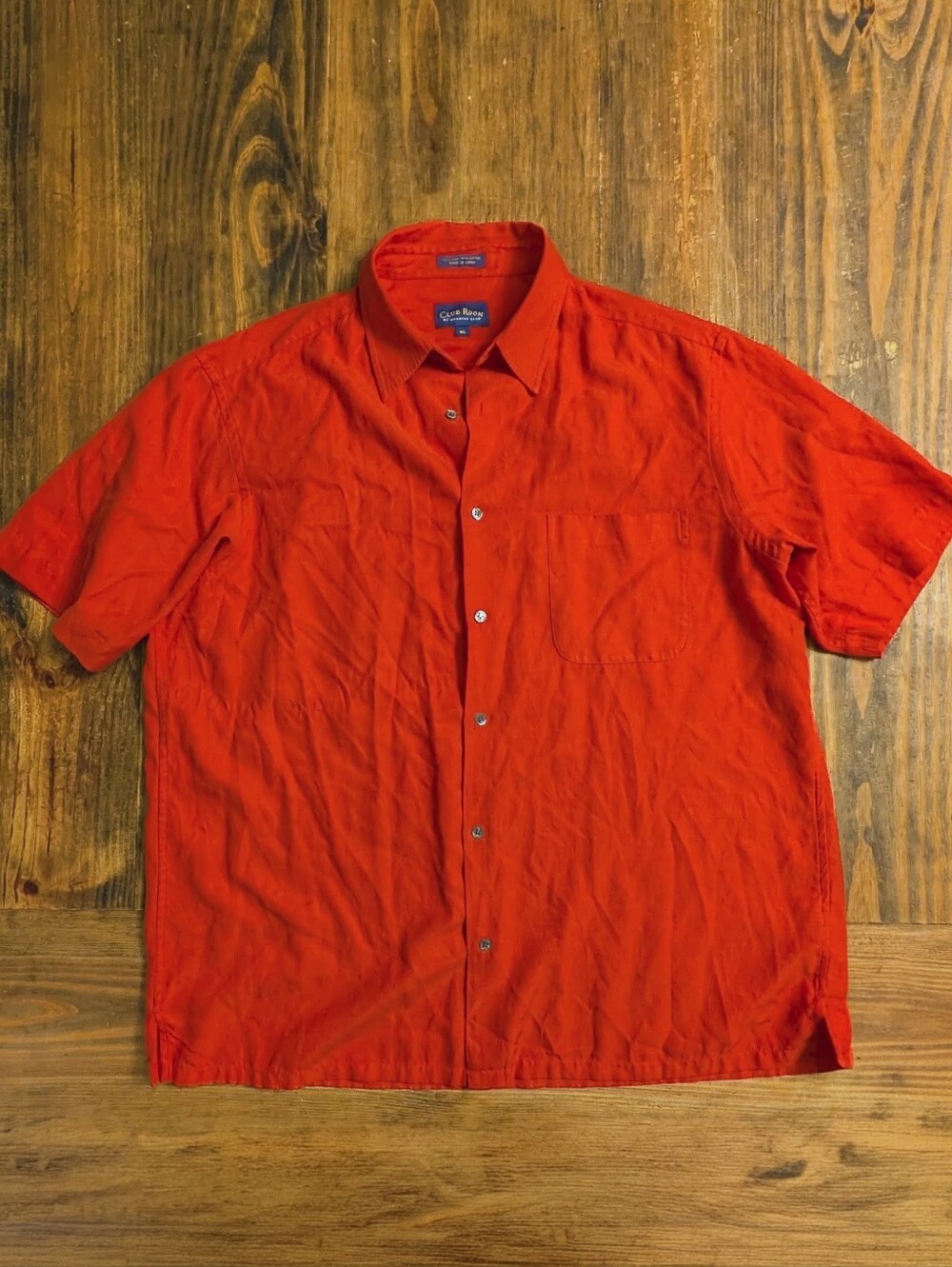 Club Room Silk Button Up Silk Cotton  XL Men's
